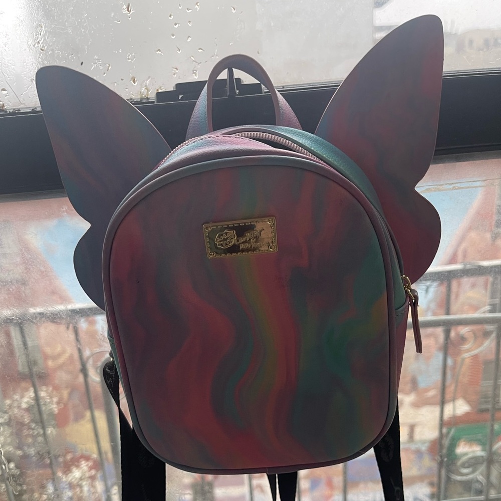 Luv Betsey by Betsey Johnson Multicolor Backpack with butterfly wings!!!NWOT!